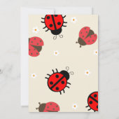 Invitation Carton d'invitation anniversaire coccinelle Daisy (Dos)