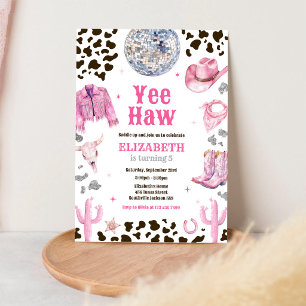 Invitation Carton d'invitation Anniversaire Cowgirl de l'Espa