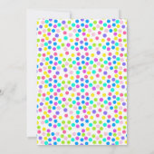 Invitation Carton d'invitation anniversaire fille modifiable (Dos)