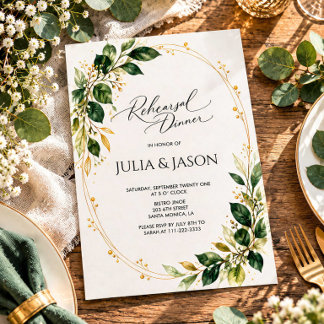 Invitation Carton d'invitation au dîner de répétition de mari