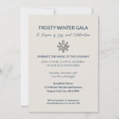 Invitation Carton d'invitation au Gala d'hiver élégant (Devant)
