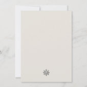 Invitation Carton d'invitation au Gala d'hiver élégant (Dos)