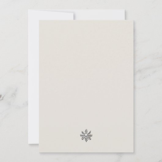 Invitation Carton d'invitation au Gala d'hiver élégant (Dos)