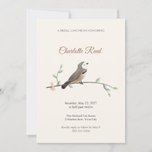 Invitation Carton d'invitation au lunch de mariage à tête bla