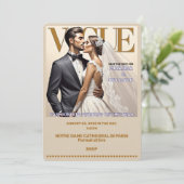 INVITATION " CARTON D'INVITATION AU MARIAGE " (Debout devant)