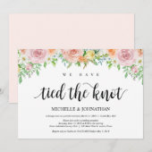 Invitation Carton d'invitation au mariage intime sur le thème (Devant / Derrière)