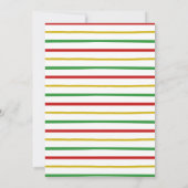 Invitation Carton d'invitation au premier anniversaire reggae (Dos)