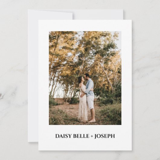 Invitation Carton d'invitation avec photo "Sauver la date" (Devant)