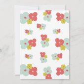 Invitation Carton d'invitation Baby Shower Llama Boho Scandi (Dos)