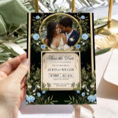 Invitation Carton d'invitation "Black and Gold Save the Date"