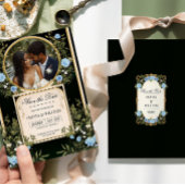 Invitation Carton d'invitation "Black and Gold Save the Date"