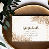 Invitation Carton d'invitation Bohème Chic Herbe des Pampas