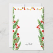 Invitation Carton d'invitation Bonhomme de neige souriant (Dos)