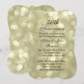 Invitation Carton d'invitation Champagne Bulles 50e anniversa (Devant / Derrière)