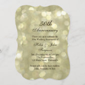 Invitation Carton d'invitation Champagne Bulles 50e Anniversa (Devant / Derrière)