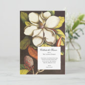 Invitation Carton d'invitation Classique de Magnolia du Sud (Debout devant)
