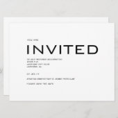 Invitation Carton d'invitation contemporain pour sauver la da (Devant / Derrière)