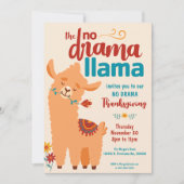 Invitation Carton d'invitation crème pour la fête de Thanksgi (Devant)