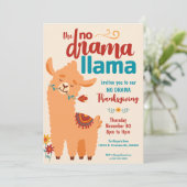 Invitation Carton d'invitation crème pour la fête de Thanksgi (Debout devant)