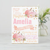 Invitation Carton d'invitation d'anniversaire à la citrouille (Debout devant)