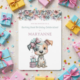 Invitation Carton d'invitation d'anniversaire à l'aquarelle d