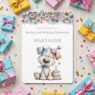Invitation Carton d'invitation d'anniversaire à l'aquarelle p