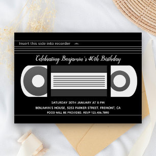 Invitation Carton d'invitation d'anniversaire à l'effigie d'u
