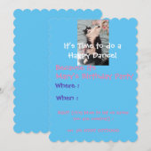 Invitation Carton d'invitation d'anniversaire amusant pour en (Devant / Derrière)