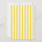 Invitation Carton d'invitation d'anniversaire aux rayures jau (Dos)