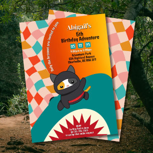 Invitation Carton d'invitation d'anniversaire Aventure du req