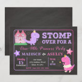 Invitation Carton d'invitation d'anniversaire conjoint de din (Devant / Derrière)