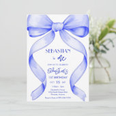 Invitation Carton d'invitation d'anniversaire Coquette Royal (Debout devant)