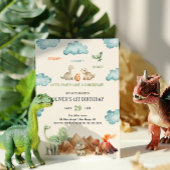 Invitation Carton d'invitation d'anniversaire de dinosaure St