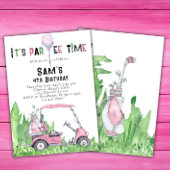 Invitation Carton d'invitation d'anniversaire de golf Golf Pa