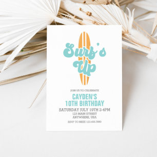 Invitation Carton d'invitation d'anniversaire de plage de pla