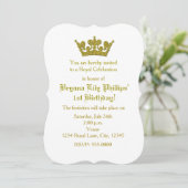 Invitation Carton d'invitation d'anniversaire de princesse à (Debout devant)
