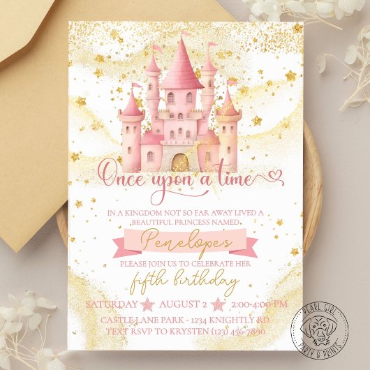 Invitation Carton d'invitation d'anniversaire de princesse Il