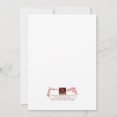 Invitation Carton d'invitation d'anniversaire de sirène noir/ (Dos)