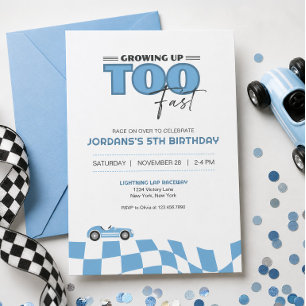 Invitation Carton d'invitation d'anniversaire de voiture de c