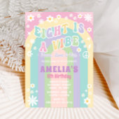 Invitation Carton d'invitation d'anniversaire Eight is a Vibe