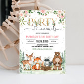 Invitation Carton d'invitation d'anniversaire Fille Créatures