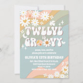 Invitation Carton d'invitation d'anniversaire Groovy Retro Da (Devant)