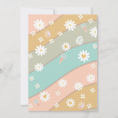 Invitation Carton d'invitation d'anniversaire Groovy Retro Da (Dos)