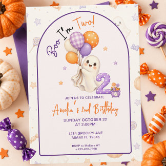 Invitation Carton d'invitation d'anniversaire Halloween pour