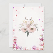 Invitation Carton d'invitation d'anniversaire licorne à l'aqu (Dos)