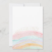 Invitation Carton d'invitation d'anniversaire licorne pastel  (Dos)