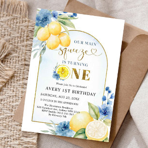 Invitation Carton d'invitation d'anniversaire Main Squeeze Ci