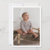 Invitation Carton d'invitation d'anniversaire photo de tigre (Dos)