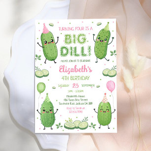Invitation Carton d'invitation d'anniversaire Pickle Big Dill