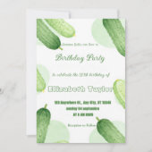 Invitation Carton d'invitation d'anniversaire Pickles & Conco (Devant)